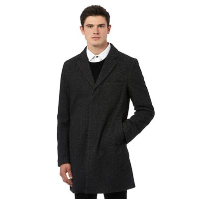 Red Herring Grey wool button down peacoat